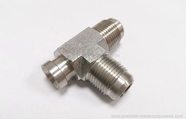 Tee for flow control - Stainless steel machined parts from lost wax casting ASTM 316 1.4401