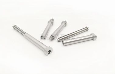 Machined steel parts with a sleeve and a moving slide inside material tool steel
