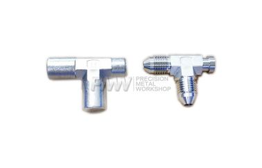 Tee for flow control - Stainless steel machined parts from lost wax casting ASTM 316 1.4401