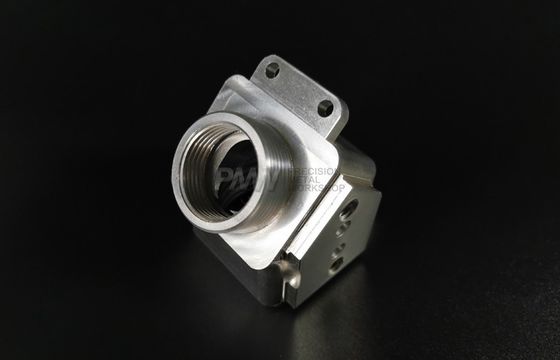 Precision machined aluminum parts milled with black anodizing