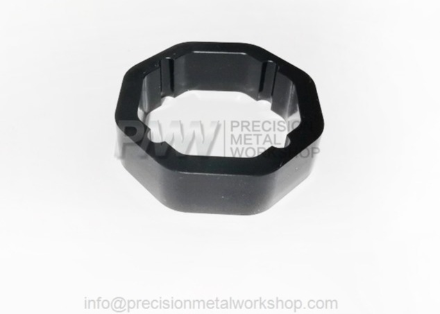 POM CNC Machined Plastic Parts In Black CNC Plastic Parts Processed By CNC Milling Centers