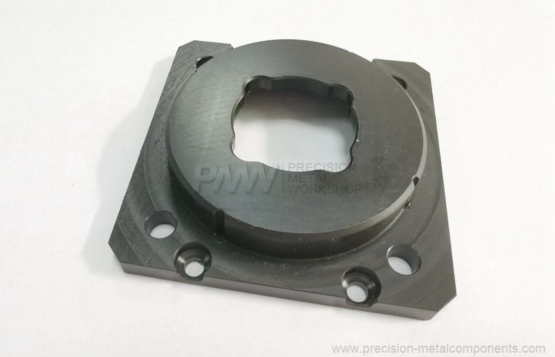 CNC machined plastic parts in black POM, ABS, Nylon , fabricated by milling and turning